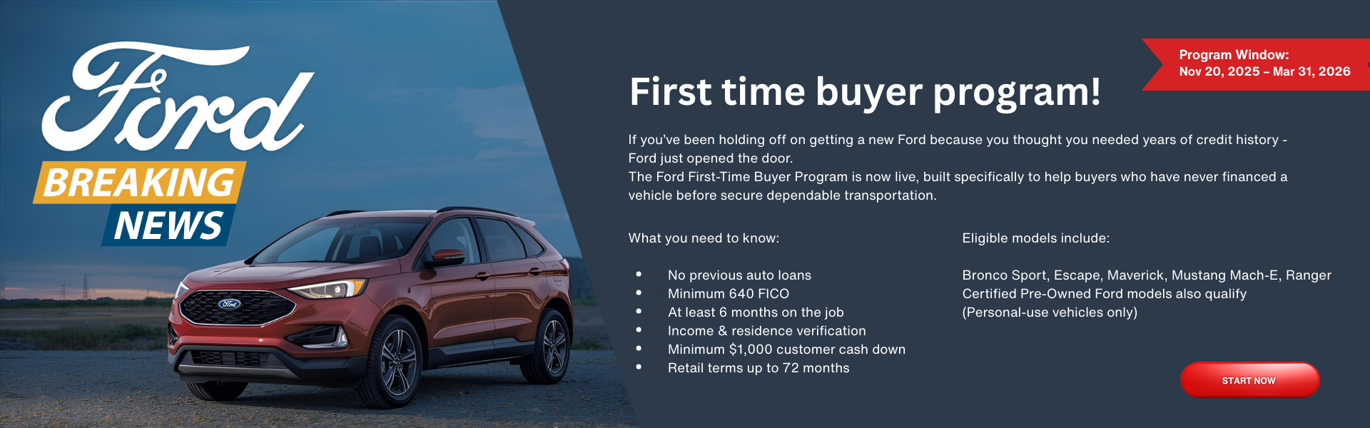 First time buyer program - Benton Ford 