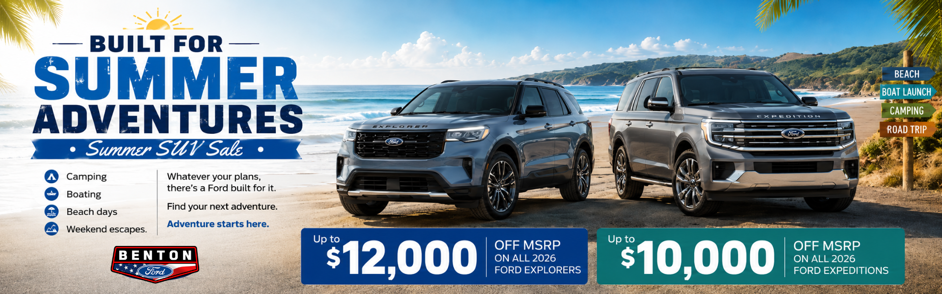 Summer savings featuring 2026 SUVs